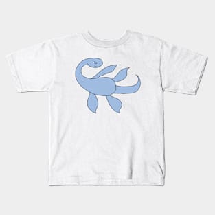 Dino Nessie - Blue Kids T-Shirt